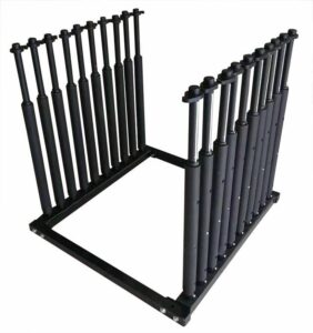 Rack Nucleo de Armazenagem e Transporte de Vidros Com 9 Posições Altura Ajustável E Removível